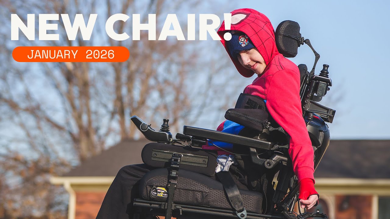 Новое кресло-коляска с электроприводом для Эйдена!