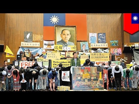 Протестующие студенты закончили 24-дневную осаду парламента Тайваня nmat