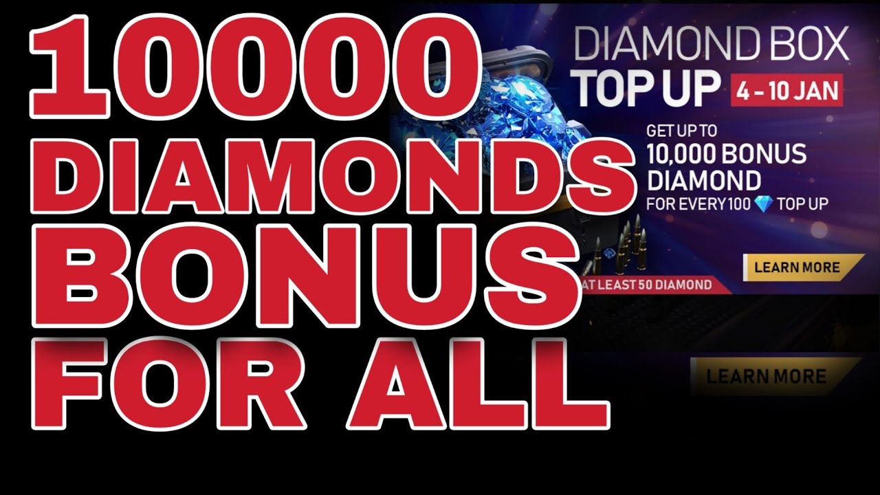 How To Get 10000 Diamonds Bonus From Top Up Event Full Details 2020
