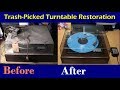 Trash-picked 1979 Zenith MC9020 turntable restoration