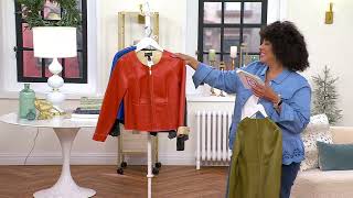 Attitudes by Renee Renees Reversible Faux Leather Jacket on QVC
