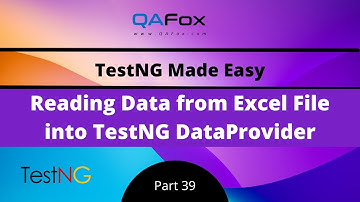 Reading Data from Excel files into DataProvider method using POI API (TestNG - Part 39)