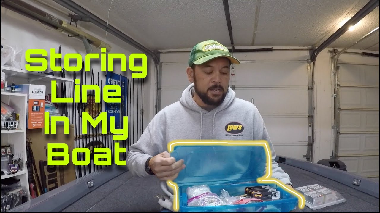 How I Store and Spool Fishing Line in my Boat (Braid, Mono and  Fluorocarbon) 