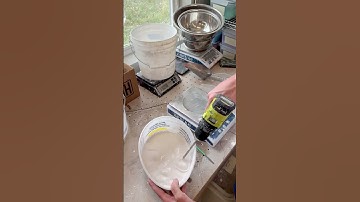 Making a plaster mold for slipcasting. All my molds are made in house from start to finish.