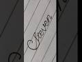 how to write | Steven | cursive handwriting | #shorts #shortvideo #handwriting #writing