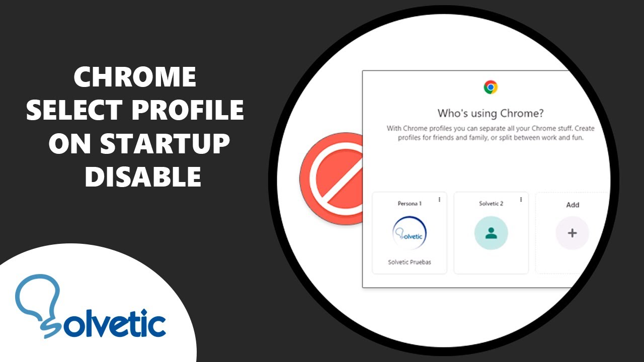 Chrome Select Profile on Startup Disable - YouTube