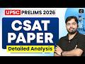 UPSC Prelims 2026 CSAT Paper Analysis | Answer Key & Solutions | Drishti IAS English