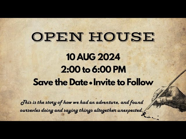 Open House!