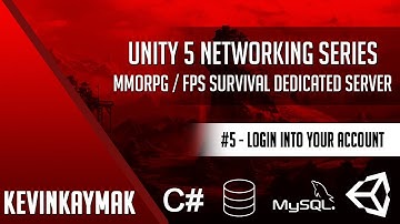Unity 3D | Networking Series #5 - Login into your account