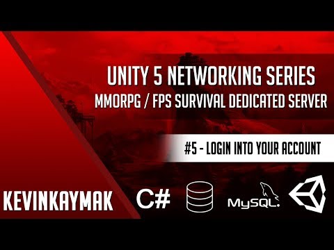 Unity 3D | Networking Series #5 - Login into your account