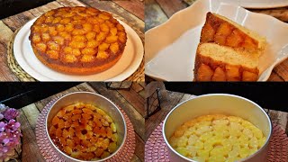 كيكة الأناناس المقلوبه باسهل وصفه  Pineapple Cake