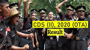 Combined Defence Services Examination (II), 2020 (OTA) Final Result Declared