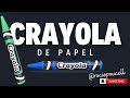 Cómo hacer una crayola de papel