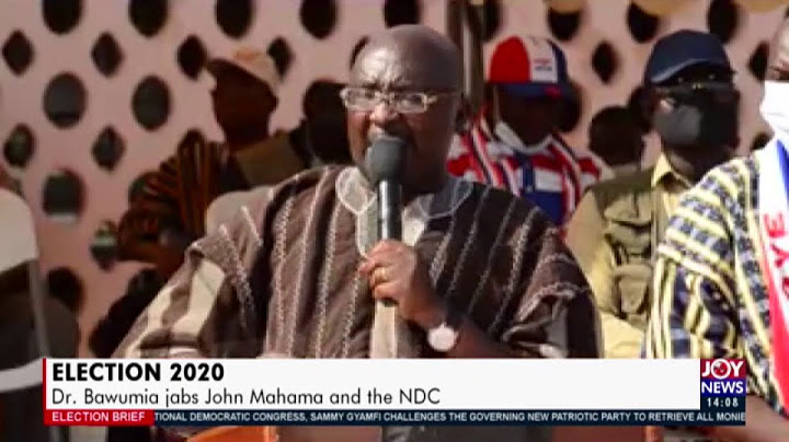 Election 2020: Dr. Bawumia jabs John Mahama and the NDC (11-11-20)