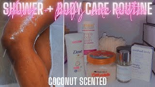 COCONUT SCENTED SHOWER &amp; BODY CARE ROUTINE + How I Pair My Hygiene Products ft. Dossier