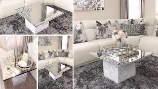 DIY Living Room Mirror Table Set! | Using Dollar Tree Mirrors to make Furniture!