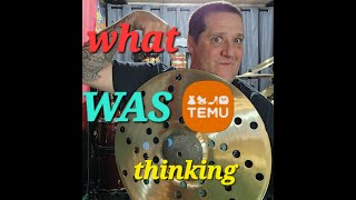review of a temu 18 spiral pattern effects cymbal