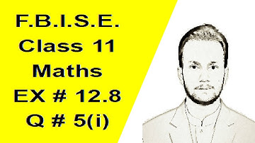 11th Class Maths | Chapter 12 | Exercise 12.8 | Question 5(i) | Application of Trigonometry