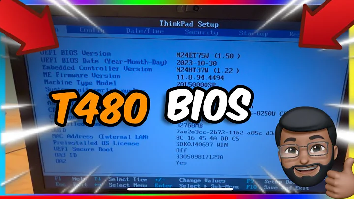 How to Access the BIOS on Lenovo ThinkPad T480 + Key Features Explained #tutorial #lenovo