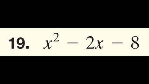 Factor x^2 - 2x - 8