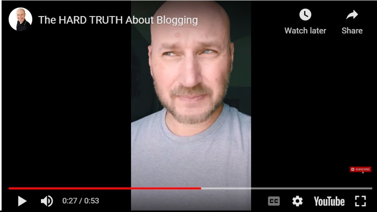 The HARD TRUTH About Blogging