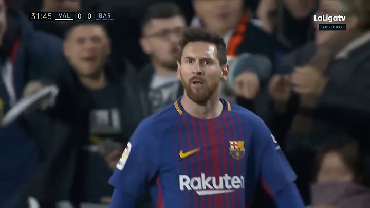 [HD] Lionel Messi Disallowed Goal - Valencia vs Barcelona 1-1 - La Liga