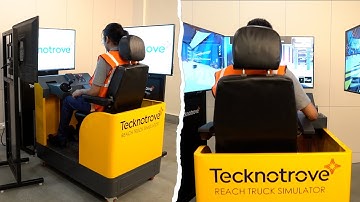 Reach Truck Simulator for Safer Operator Training | Tecknotrove 2025