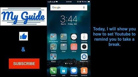 How to set YouTube to remind you to take a break?