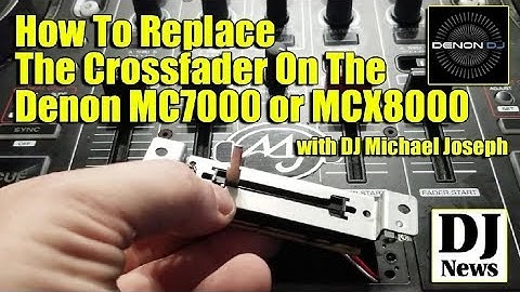 How To Replace The Crossfader On The Denon MC7000 or MCX8000 - DJ Michael Joseph