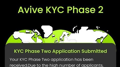 How to Do Avive Network KYC PHASE 2| Avive Airdrop| Avive KYC|