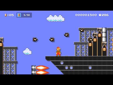 9 Minutes with Super Mario Maker 2's Course World! Including SMB Sky Theme Music