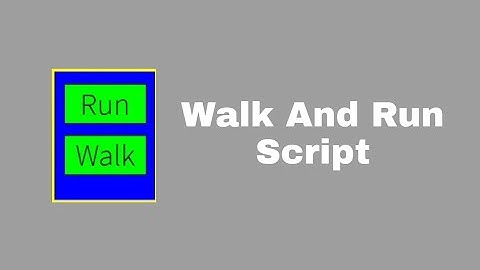 Roblox Walk & Run Script (Pastebin/Mediafire)
