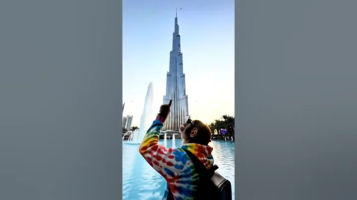 UNBELIEVABLE Look At The View Burj Khalifa #monkey #burjkhalifa #veo3 #veo #ai #vlogs #vlogging