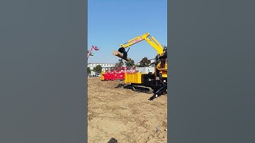 Four-wheeled excavator Rotary wood grabber One machine with multiple uses Save time, effort and