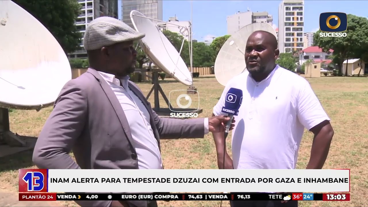 INAM ALERTA PARA POSSÍVEL TEMPESTADE DZUDZAI NA COSTA MOÇAMBICANA
