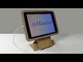 DIY iPad Stand from Cardboard | Rotatable and Tiltable iPad Holder