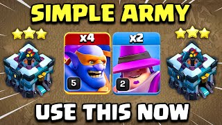 TH13 SIMPLE ATTACK | SUPER BOWLER = Attack Th13 | Clash of Clans