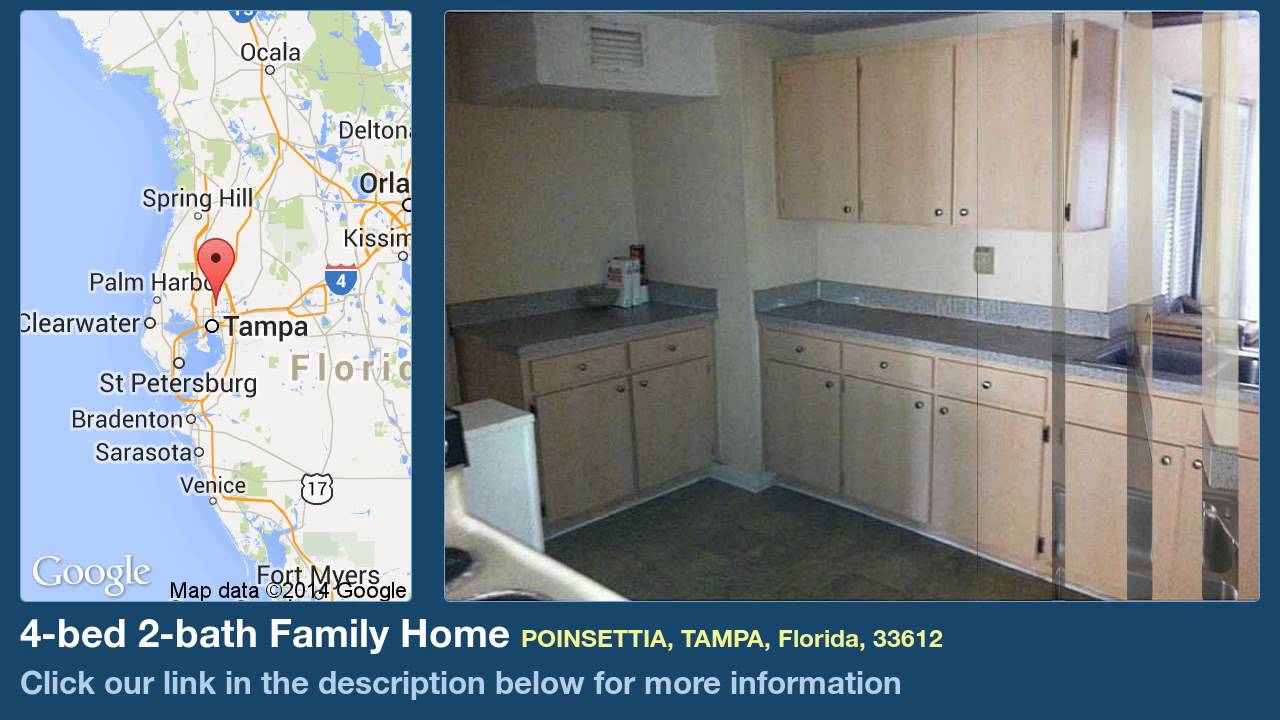 new homes in houston 4-bed 2-bath Family Home for Sale in Tampa, Florida on florida-magic.com