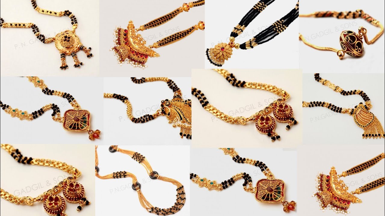 light weight Gold Mangalsutra design 