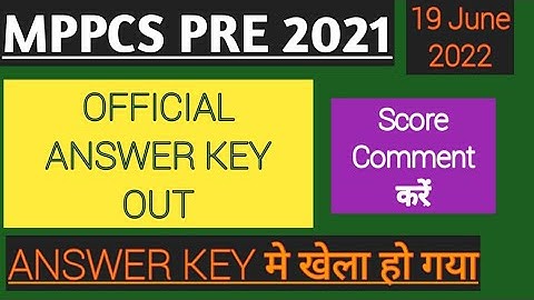 mppcs pre 2021 official answer key out|mppsc pre 2021 official answer key|mppcs pre 2021 cutoff