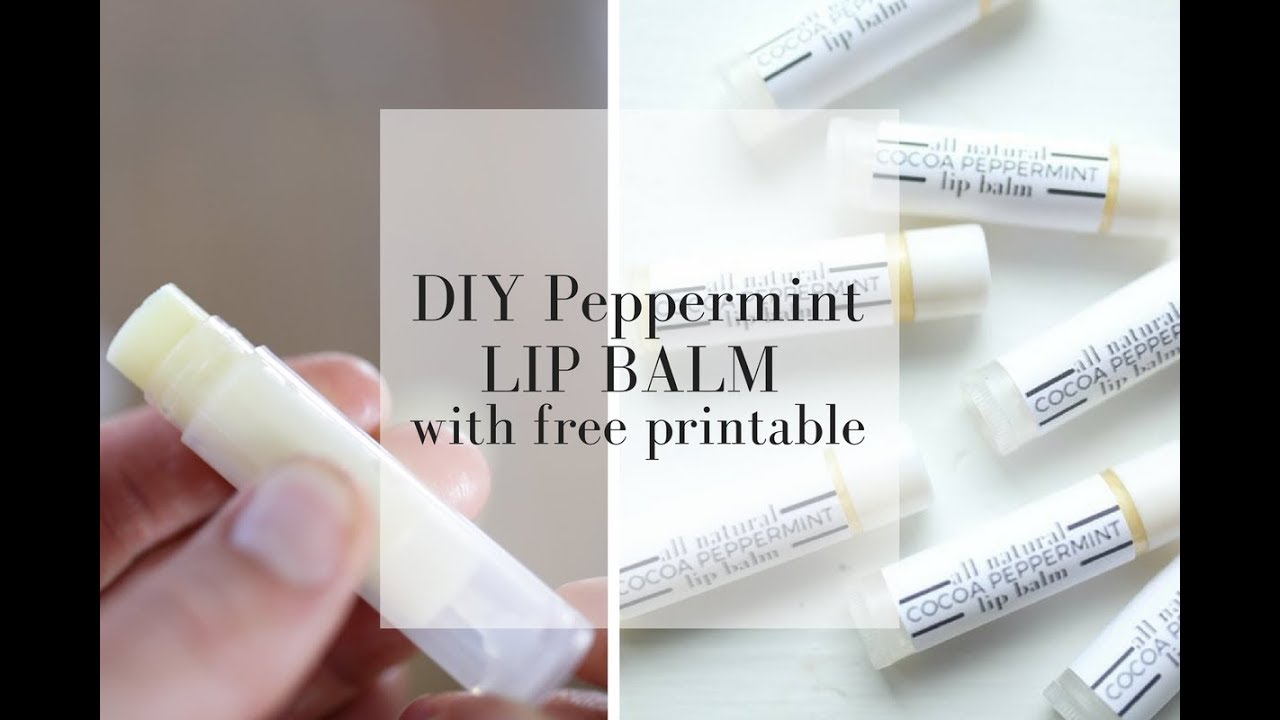 Homemade Lip Balm Recipe & Printable Labels {DIY Gift} 