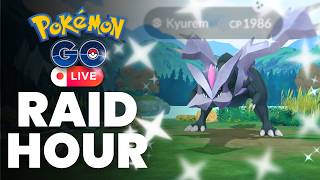 SHINY KYUREM HUNT! ✨ Raid Hour Live & Remote Raids! | Pokémon GO