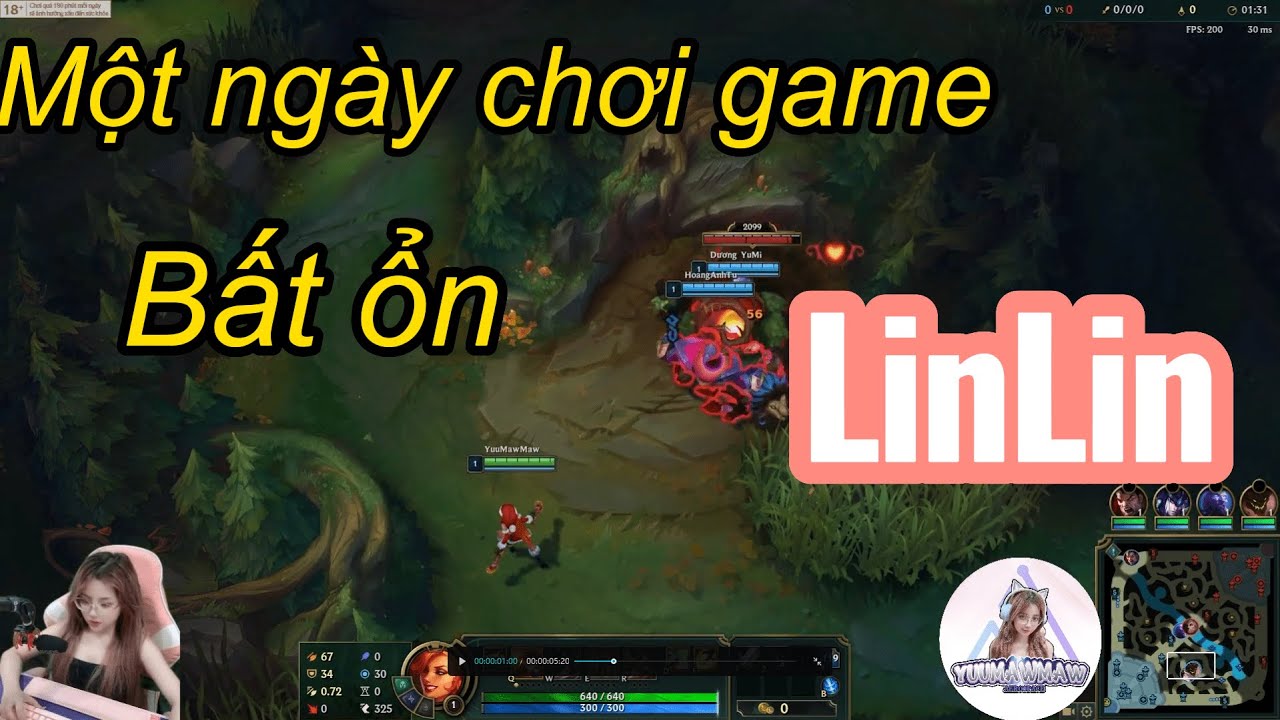 [Liên Minh Huyền Thoại] Một ngày chơi game bất ổn của LinLin - YouTube