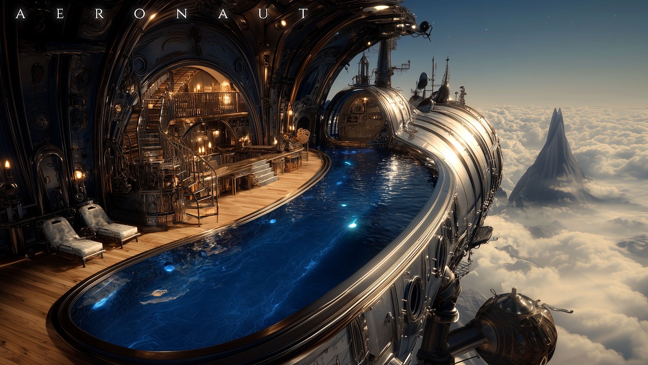 Aeronaut ⧫ Luxury Airship Ambient Journey ⧫ Soothing Sci-Fi Music ⧫ Immersive Steampunk Relaxation