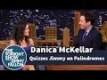 Danica McKellar Quizzes Jimmy on Palindromes