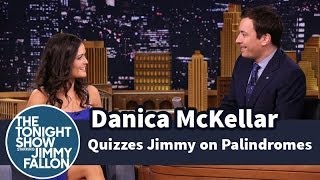 Danica McKellar Quizzes Jimmy on Palindromes