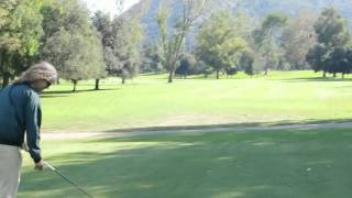 Slo-Mo Steve Seifert tees off on hole 15 @ Wilson Golf Course Griffith Park 10-5-15