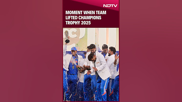 Moment When Team India Lifted Champions Trophy 2025