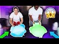 MAKING GIANT SLIME BUBBLES WITH SCHOOL GLUE & 1 GALLON OF CRAZY ART NICKELODEON SLIME
