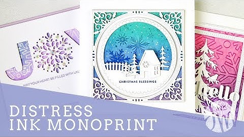 Distress Ink Monoprint (and 25+ Cards)